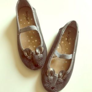 Gray Suede Mouse Shoes Size 8